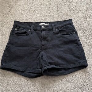 Levi's Women's Dark Denim Shorts